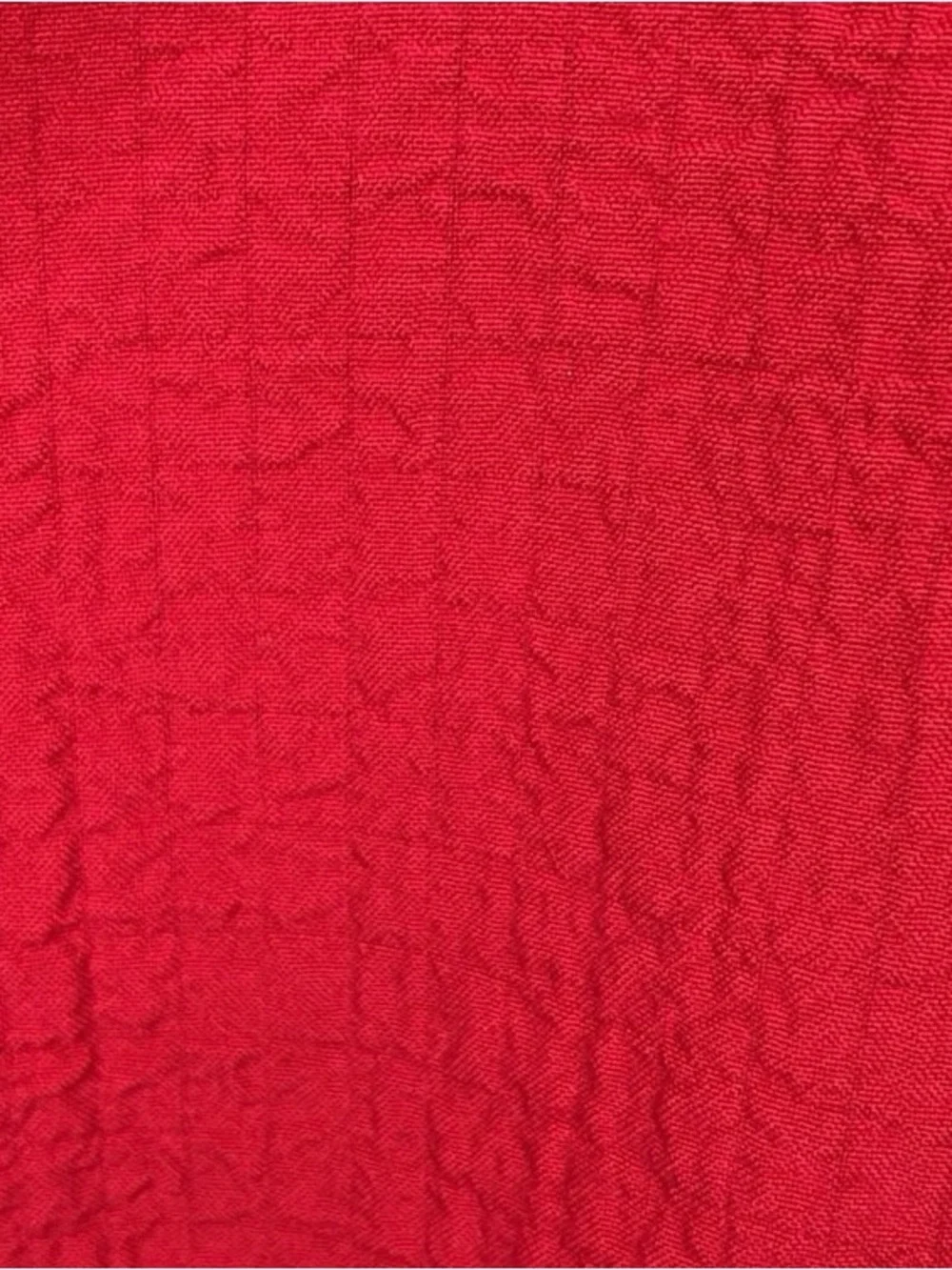 Ali Miles Relaxed Cherry Red Cowl-Neck Tunic Top, Pocket Detail Size Medium